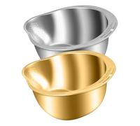 LABRIMP 2 Piezas Colador de Arroz Inoxidable Cesta de Drenaje con Malla Fina para Lavar Pequeño y Práctico para Cocina Acabado Pulido sin Rebabas Fácil de Limpiar