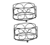LABRIMP 2 Piezas Soporte de Hierro para Posavasos Organizador Compacto para Cocina Oficina Restaurante y Hogar Soporte Resistente para Manteles y Posavasos