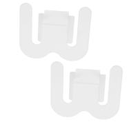 LABRIMP 2 Piezas Soporte para Zapatillas de Baño Pared Secador de Zapatos con Drenaje Organizador sin Taladro Ahorra Espacio para Puertas y Paredes Blanco