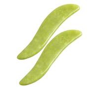 LABRIMP 2 Piezas Tablas de Masaje de Jade para Cuerpo Completo Herramientas de Raspado Gua Sha Masajeadores Portátiles para Activar Circulación y Rejuvenecer