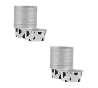 LABRIMP 2 Series Tazas De Aluminio Para Hornear Moldes Pequeños Para Tartaletas Y Pudines Resistentes Al Calor Desechables Para Cupcakes Y Muffins Diseño Elegante Para Horno Y 50 Piezas*2