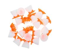 LABRIMP 20piezas Hueveras de Plástico Divertidas Huevos Duros Porta Huevos Individuales Diseño de Pollo Accesorios para Material Seguro Multiusos