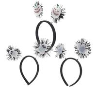 LABRIMP 3 Piezas Halloween Glow In The Dark Hairbands Lightweight Bat Pumpkin Ghost Headbands For Adults Party Cosplay Trick Treat Accessories