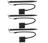 LABRIMP 3 Piezas Lápiz Stylus Resistivo Metálico Kit con Lanyard y Base Fija para Navegación Coche Máquina Pos Pantalla Resistiva