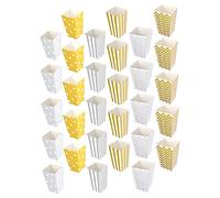 LABRIMP 30piezas Cajas De De Doradas Contenedores De Aperitivos Para Celebraciones y Cumpleaños Diseño y