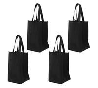 LABRIMP 4 Piezas Bolsa Portabotellas de Vino Reutilizable de Tela No Tejida Resistente con Asas Capacidad para Botellas Ligera y Segura para Bodas Fiestas de Cumpleaños y Eventos al Aire