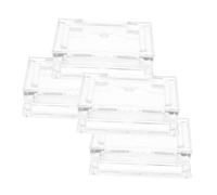 LABRIMP 4 Piezas Recipientes Vacíos para Cosméticos Mini Paletas de Sombras de Ojos Cuadradas para Labiales y Accesorios de Maquillaje para Mujeres y
