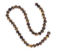 LABRIMP 45 Cuentas Sueltas de Piedra Ojo de Natural Pulidas y Redondas para Hacer Joyas Piedras Lisas y Forma Redonda Ideales para Bisutería Artesanal