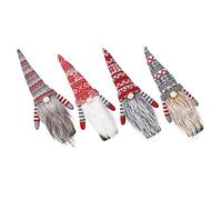 LABRIMP 4piezas Funda para Botella De Vino Tapa Decorativa De Navidad Gorro Navideño para Botella De Vino para Decoración De Mesa Cenas Navideñas