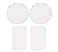 LABRIMP 4piezas Soporte de Silicona para Extensión de Pestañas Formatos para Salón y Uso Doméstico con Adhesivo para Frente para Aplicación Fácil y Precisa de Extensiones y Falsas