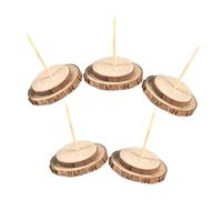 LABRIMP 5 Piezas Soporte para Árbol de Navidad de Madera Natural Base Robusta y Estable para Árbol Artificial Diámetro para Decoración Festiva y Soporte Múltiple