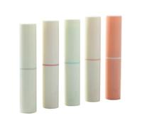 LABRIMP 5 Tubos de Bálsamo Labial Vacíos de Plástico 4g para Mujeres Tapas Seguros para Uso y Manualidades DIY en Pack de 5 Unidades