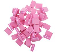 LABRIMP 50 piezas Mini Bloques Pulidores de Uñas Esponja Rosa para Manicura y Pedicura Herramienta Doble Cara para Limar y Modelar Uñas Acrílicas y Naturales
