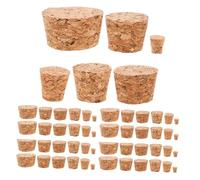 LABRIMP 72 Tapones De Corcho Reutilizables Para Botellas De Vino Tapones De Repuesto Para Botellas De Vidrio Color Marrón Claro
