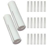 LABRIMP Abridor de Ampollas en Frascos Pequeños 20 Piezas de Vidrio Abs Blanco Protege Manos y Previene Vidrios Rotos en Frascos Pequeños para Clínicas y Centros de Estética