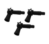 LABRIMP Adaptador Compatible Plumero y Cepillo para Trapeador de 3 Piezas de Poste Extensible de Pp Negro Accesorio Flexible para Alcanzar Áreas Altas y Difíciles