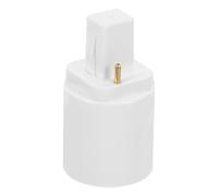 LABRIMP Adaptador de base de bombilla G24d a E27, convertidor de portalámparas, portalámparas de rosca estándar para bombillas LED, uso en oficinas y centros comerciales