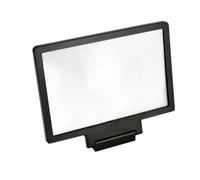 LABRIMP Agrandador de Pantalla Móvil Soporte Negro de Plástico, Lupa de Pantalla para Smartphones Diseño Creativo y Ahorro de Energía para Uso en Interiores y Turismo