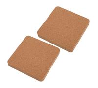 LABRIMP Almohadilla de Estampación de Corcho 2 Piezas para Coser Cuero, 150x150x20 mm, Base Antideslizante, para y Talleres de Marroquinería