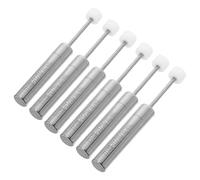 LABRIMP Amortiguadores Hidráulicos de Cierre Suave de Hierro Niquelado 6 Piezas Previenen Caídas Bruscas para Tapas de Cubo de Basura Ideales para Espacios Silenciosos
