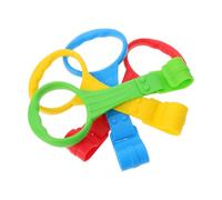 LABRIMP Anillos De Tracción Para Cuna 4 Piezas Colores Variados Plástico Seguro Suaves Para Bebés Desarrollo Psicomotor Interior y Juego Infantil