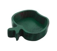 LABRIMP Apple Wood Platter Rustic Apple Shaped Snack Tray Bowl For Parties Serving Nuts Fruits Chips And Appetizers