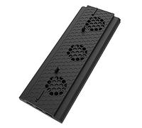 LABRIMP Base de Enfriamiento Vertical para Consola de One con Ventilador de Control de Temperatura y Hub USB Triple Soporte de Ventilación Color Negro