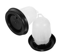LABRIMP Bebederos Automáticos Capacidad de 0.5kg de Agua para Pollos y Aves de Corral de Plástico, 2 Piezas Fácil de Llenar y Conveniente para Gallineros Profesionales