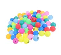 LABRIMP Bolas de Bingo de Plástico sin Costuras 4 CM 100 Unidades Numeradas del 1 al 100 Bolas de Colores para Rifas Juegos de Bingo y Decoraciones de Fiesta