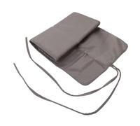 LABRIMP Bolsa de Brochas de Maquillaje para Viaje, Organizador Portátil Grande Color Gris Claro Ruedas, Estuche Soporte y Gran Capacidad para Pinceles y Accesorios de Belleza