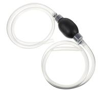 LABRIMP Bomba de Transferencia Manual para Líquidos y Agua Manguera de Caucho Negro, Diseño de Esfera Grande y Alta Capacidad para Cortacésped y Desbrozadora