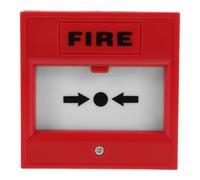 LABRIMP Botón de Alarma de Emergencia Rojo Reseteable Plástico Resistente para Puerta de Salida Sistema Manual de Seguridad para Oficinas, Escuelas y Áreas Comerciales Compatible con