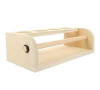 LABRIMP Caballete de madera para escritorio, soporte para rollo de papel de dibujo, estante de almacenamiento para artistas y pintores, fácil de montar