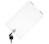 LABRIMP Caja de Seguridad Funda Protectora Transparente para Termostato con Cerradura y Llave de Abs con Instalación Fácil para Control de en Pared