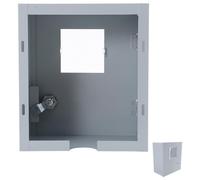 LABRIMP Caja Protectora para Medidor de Electricidad sin Fondo de Hierro Ventilación Óptima y Resistencia al Impacto para Uso Exterior