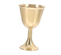 LABRIMP Cáliz de Latón Vintage con Copa para Rituales Wiccanos y Adivinación con Cartas de Tarot Vaso de Bendiciones para Altar Espiritual y Decoración Hogareña