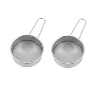 LABRIMP Cedazo de para Inoxidable 2 Piezas Mango Colador para Tamizar y Otros Ingredientes Herramienta de Cocina para Hornear