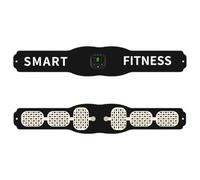 LABRIMP Cinturón de Entrenamiento Abdominal USB Negro, Equipo de Fitness | Pu Leather y Resina, Soporte para Hombres y Mujeres, Uso Doméstico, Apoyo para Core y Torso