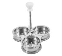 LABRIMP Cocedor de Huevos Poché Inoxidable Tazas Hervidor y Vaporera Multifuncional para Desayuno Rápido Seguro y Duradero Herramienta Práctica para Cocina Diaria
