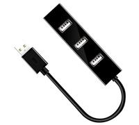 LABRIMP Concentrador USB 2.0 de 4 Conectores Multifuncional para Laptop y Computadora, Alta Eficiencia y Disipación Térmica, Adecuado para Organización de Dispositivos