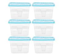 LABRIMP Contenedor Vacío Absorbente de Humedad Reutilizable 6 Unidades Caja Plástica Compacta para Deshumidificación en Armarios y Baños Almacenamiento contra Humedad y Hongos