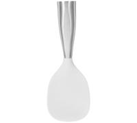 LABRIMP Cuchara de Arroz Antiadherente de Silicona y Acero Inoxidable, Diseño Vertical para Cocina, Utensilio Práctico para Servir Arroz, Espátula de Mesa Resistente y Fácil de Limpiar