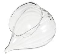 LABRIMP Cuenco de Postre de Vidrio Transparente Diseño Creativo de Concha Marina, Cuenco Multiuso para Servir Ensaladas, Yogur y Pudines, Adecuado para Hogar y Restaurantes, 1 Pieza