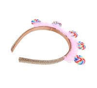 LABRIMP Diadema de Lollipop para Niñas Diadema Creativa de Accesorio Infantil para Fiestas de Cumpleaños Hecho con Detalles y Material Resistente