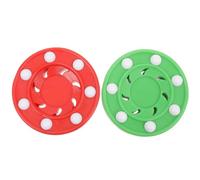 LABRIMP Discos de Entrenamiento para Hockey sobre Patines 2 Piezas, Material PP Resistente, Diseño Ligero y Deslizamiento, para Uso Profesional en Interiores y Color Color Aleatorio