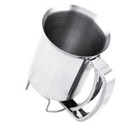 LABRIMP Dispensador de Herramienta Práctica para Hornear en Cocina de Acero Inoxidable para Panqueques Embudo Asa, Fácil de Limpiar y Anti Óxido Plateada