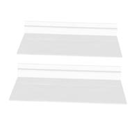 LABRIMP Estantes Colgantes Transparentes para Zapatos, Exhibidor de Pared Pequeño de Plástico, Accesorios para Paneles de Listones, 2 Piezas, Adecuado para Tiendas y Organización