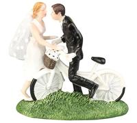 LABRIMP Figura para Pastel de Boda Novia Velo, Muñeco Resina de Novios Decoración Romántica para San Valentín y Aniversarios, Adorno Estable para Mesa o Estante, Obsequio Decorativo