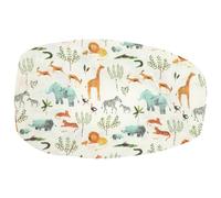 LABRIMP Funda para Cambiador de Pañales de Algodón Transpirable con Diseño Elástico Suave y Lavable Cubierta para Mayoría de Cambiadores de Cómoda y Fácil de Reemplazar con Estampado de