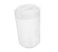 LABRIMP Jarra de Plástico Transparente Tapa y Recipiente Grande para Jugos Fríos Té Helado y Bebidas Refrescantes Fácil de Limpiar y